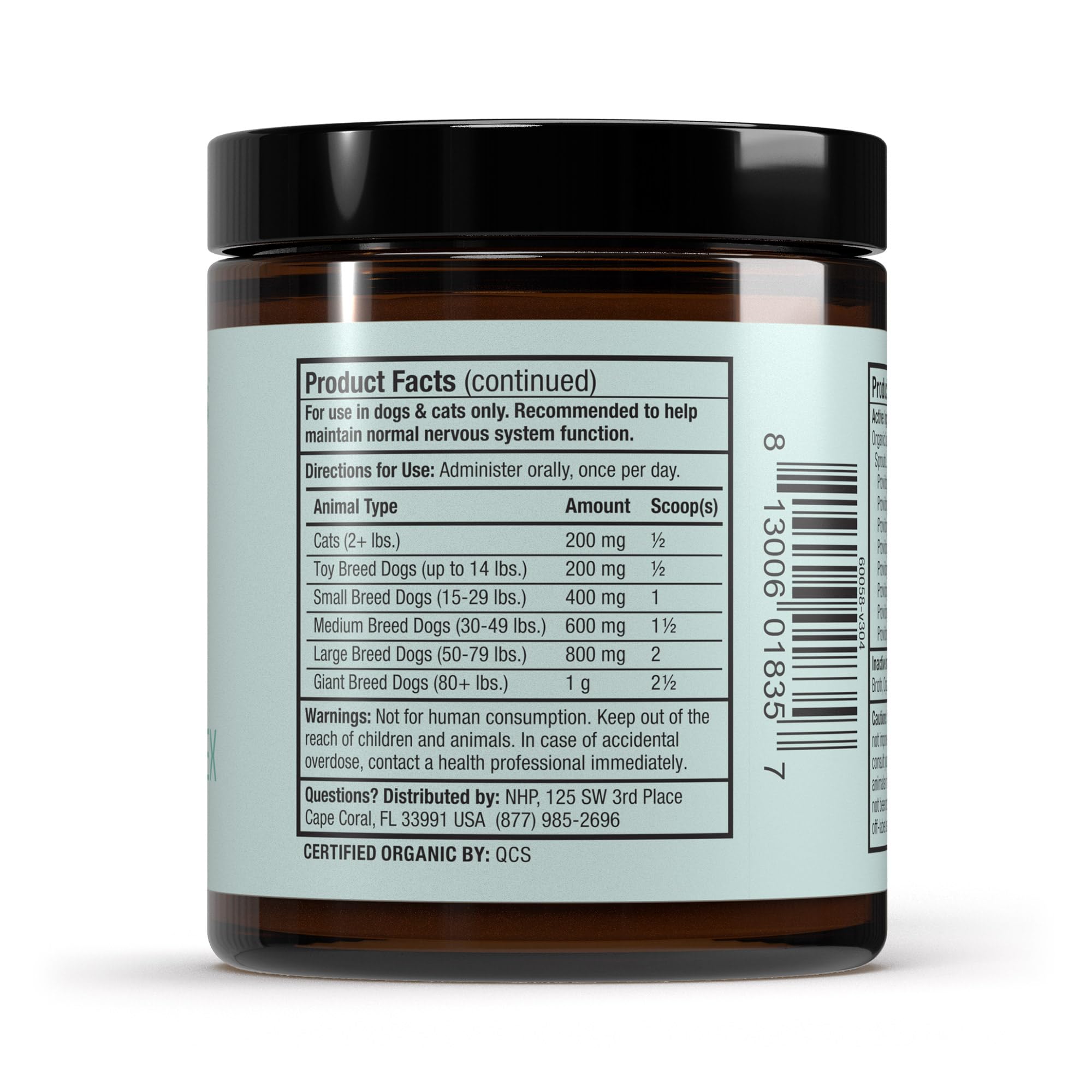 Dr. Mercola Bark & Whiskers graines de quinoa biologique indiquant meilleure absorption