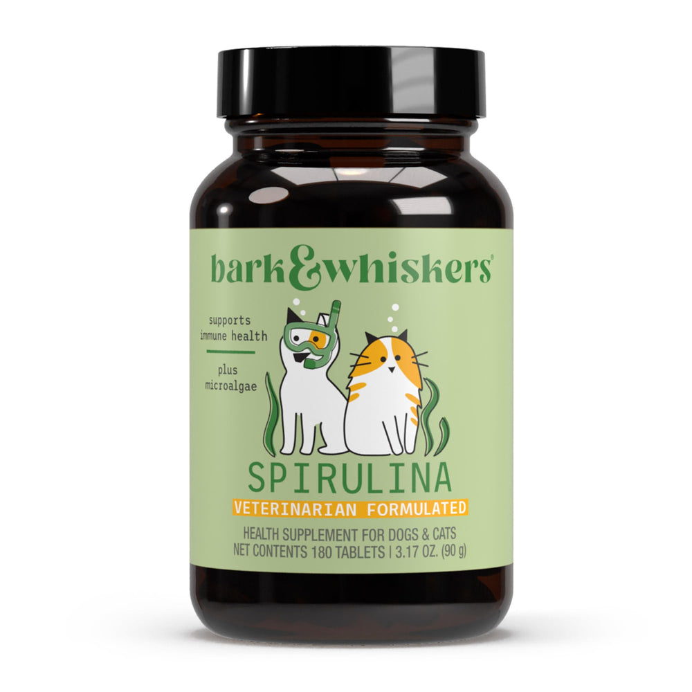 Dr. Mercola bouteille SpiruGreen et comprimés bénéfice antioxydant
