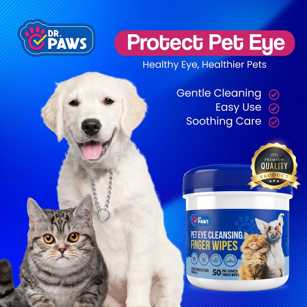 Dr. Paws lingette en usage sur chien pour éliminer croûtes