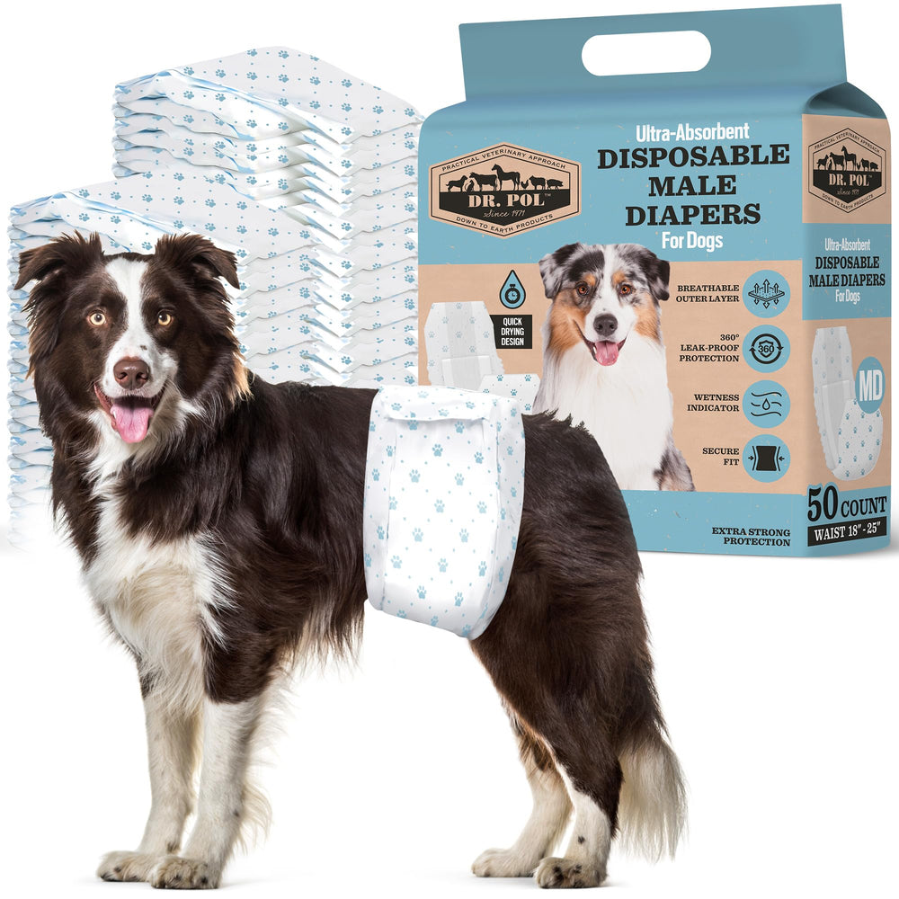 Dr. Pol culotte devant emballage montrant protection pratique