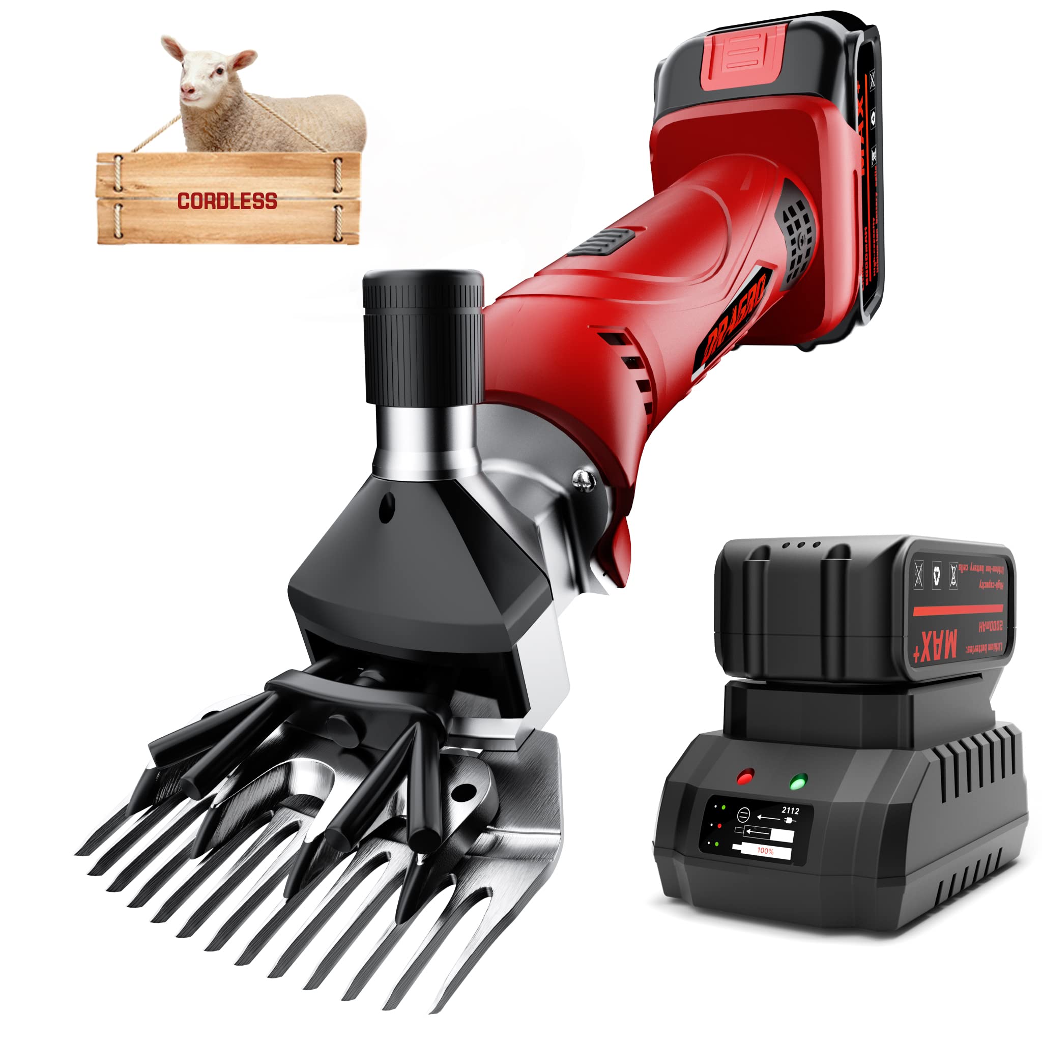 Dragro tondeuse face avant montrant ergonomie et robustesse pour confort