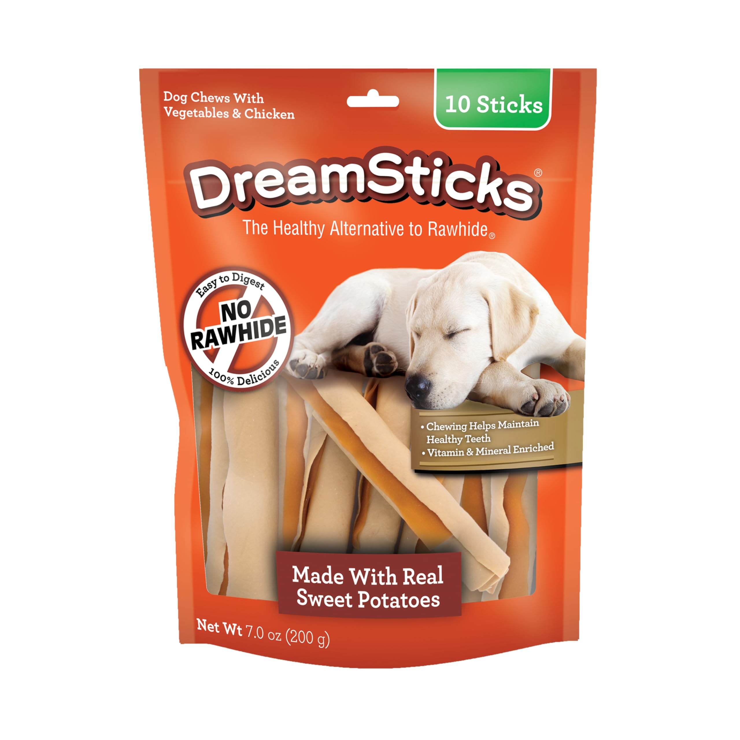 DreamBone emballage avant montrant lot de 10 bâtonnets appetit pour contrôle portions