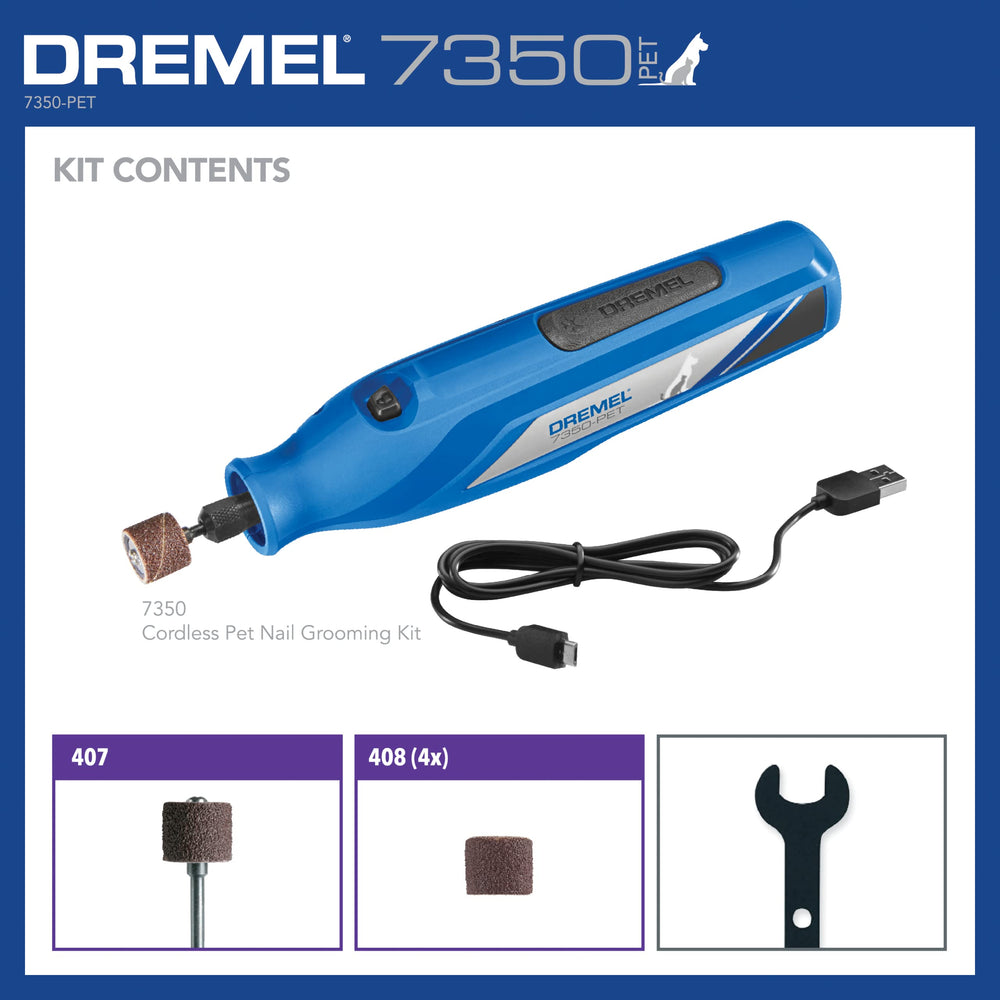 Dremel 7350-PET utilisé sur un chat, limage doux et sécurisé