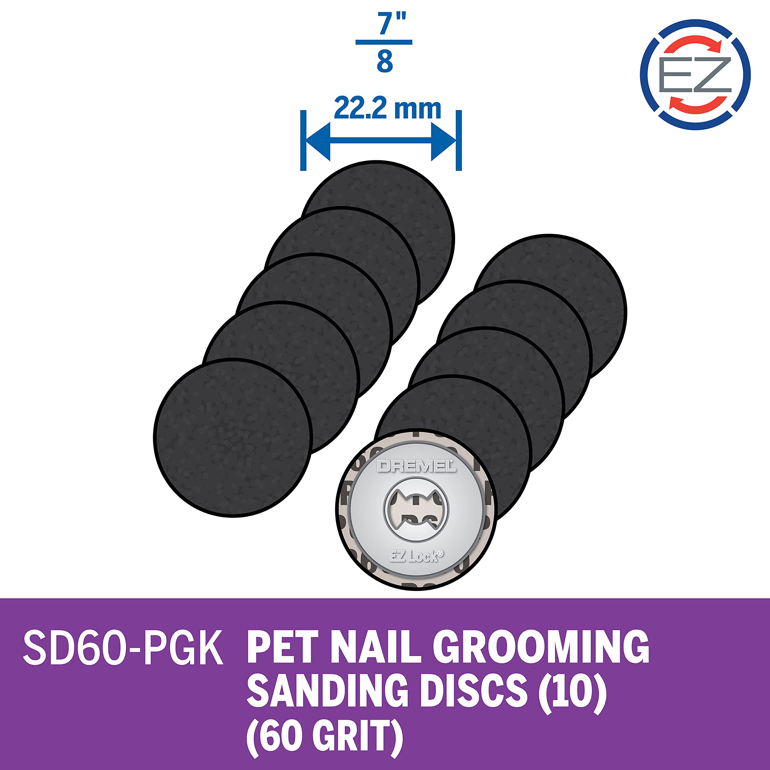 Dremel gros plan texture du disque 60 grain montrant abrasion contrôlée