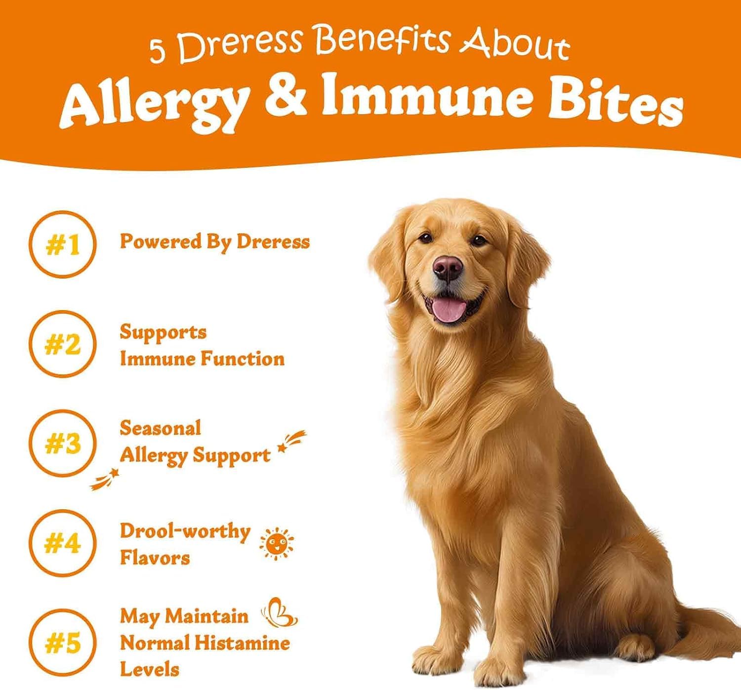 Dreress etiquette ingredients visible, transparence sur probiotics et oméga‑3