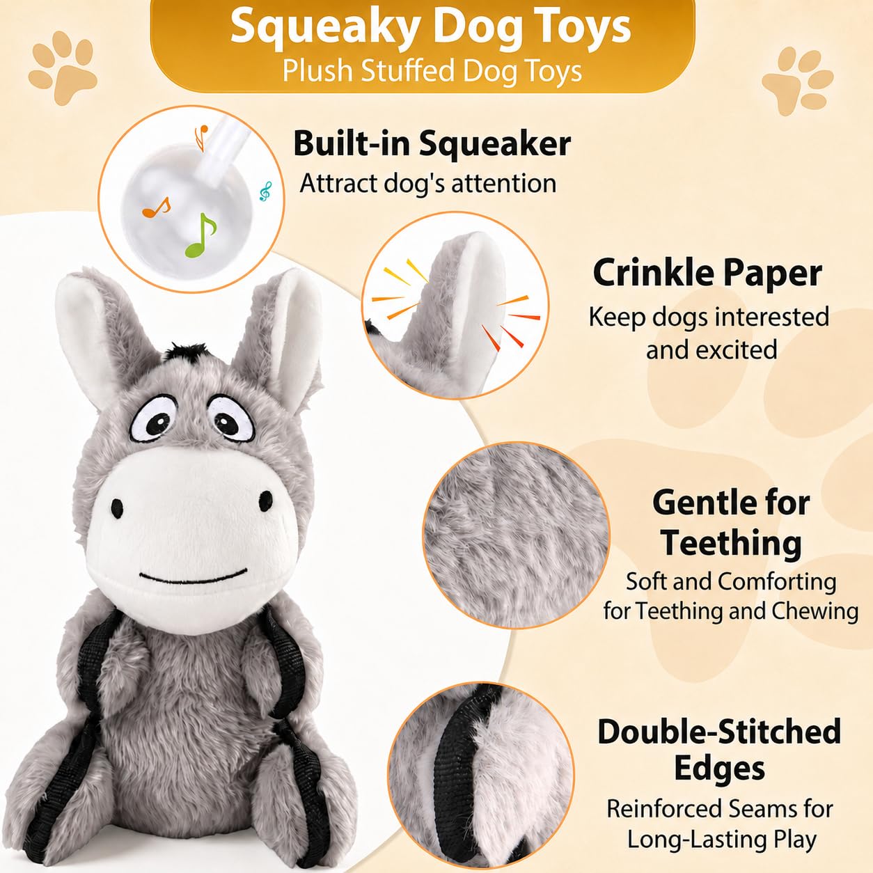 Drmstow gros plan sur texture peluche, tissu doux protégeant dents et gencives