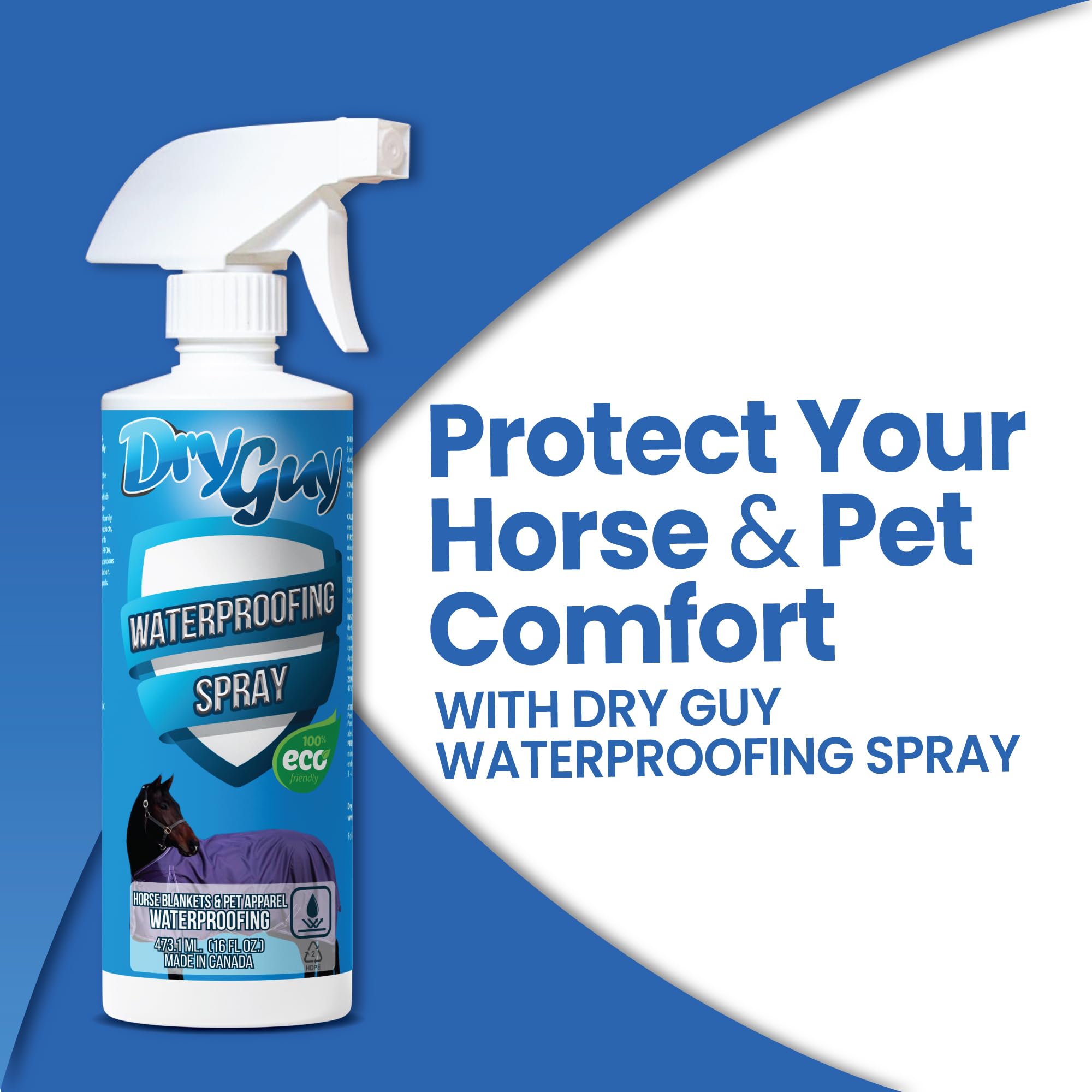 Dry Guy Waterproofing tissu traité gros plan montrant perlage et respirabilité
