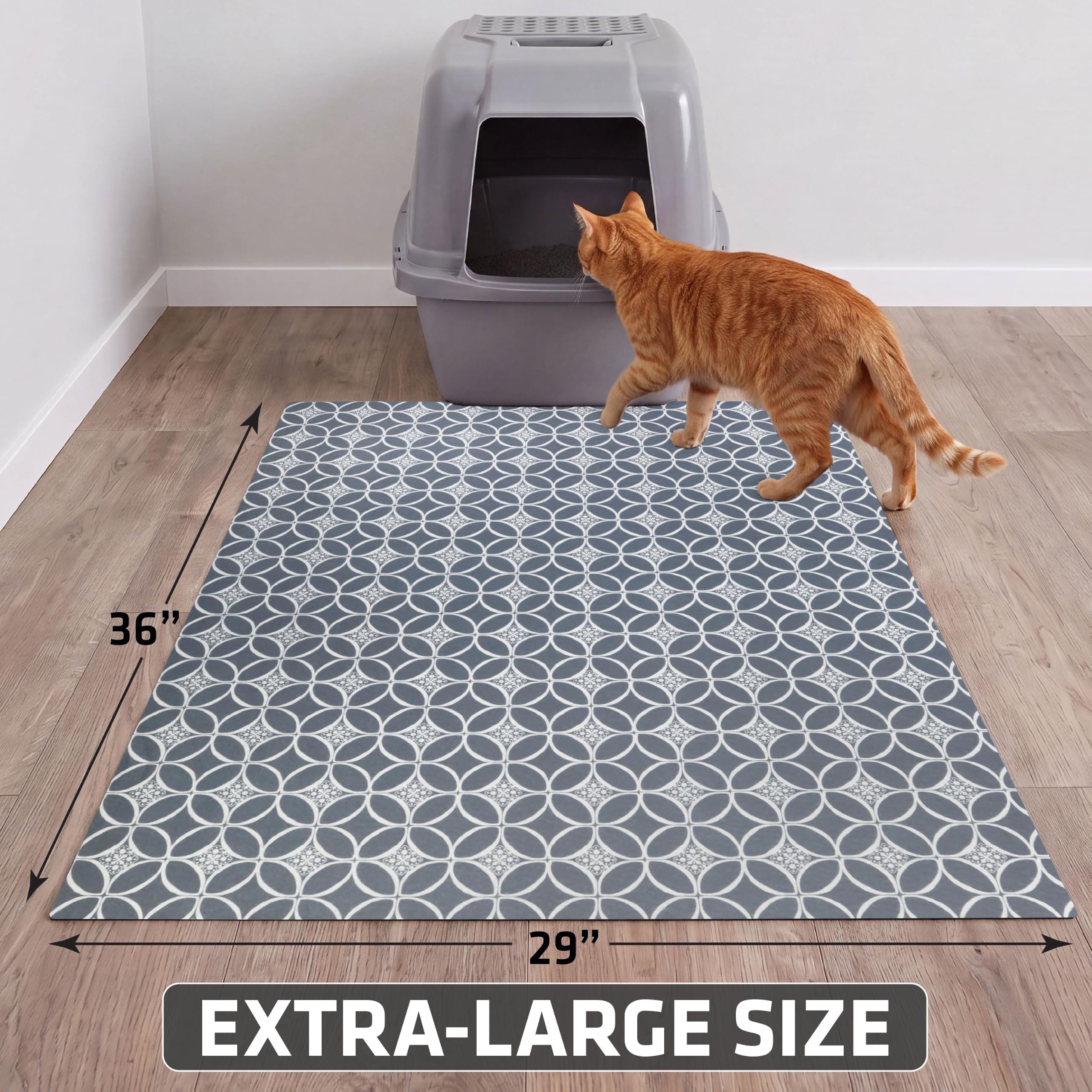 Drymate chat sur tapis pattes propres réduit le traînage de litière dans la maison