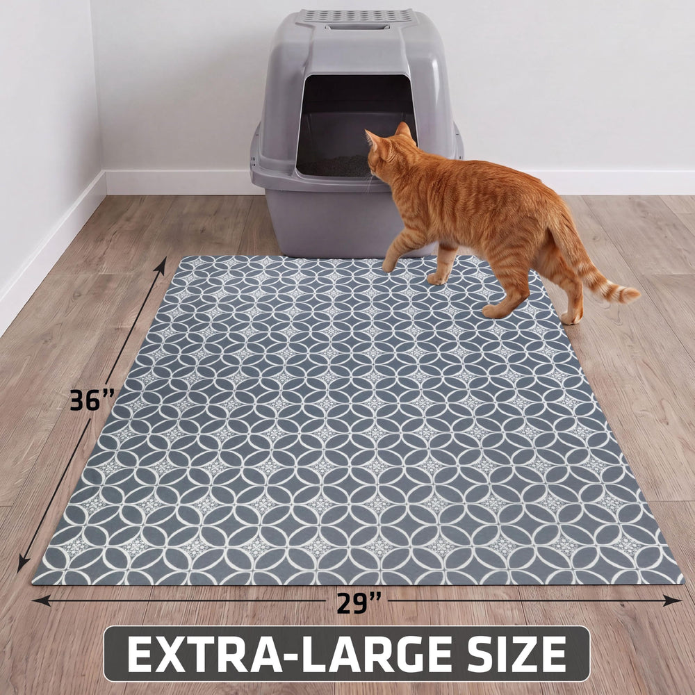 Drymate chat sur tapis pattes propres réduit le traînage de litière dans la maison