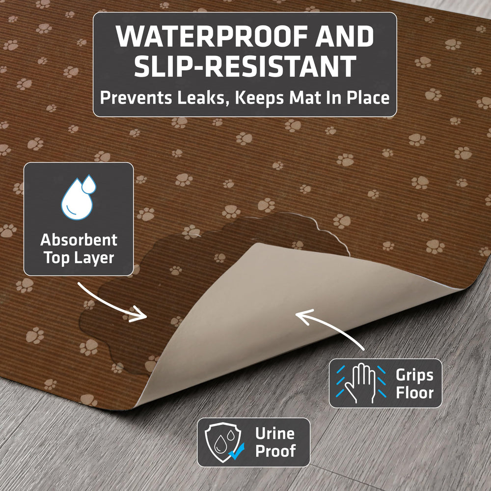 Drymate dos imperméable affichant barrière protégeant le sol