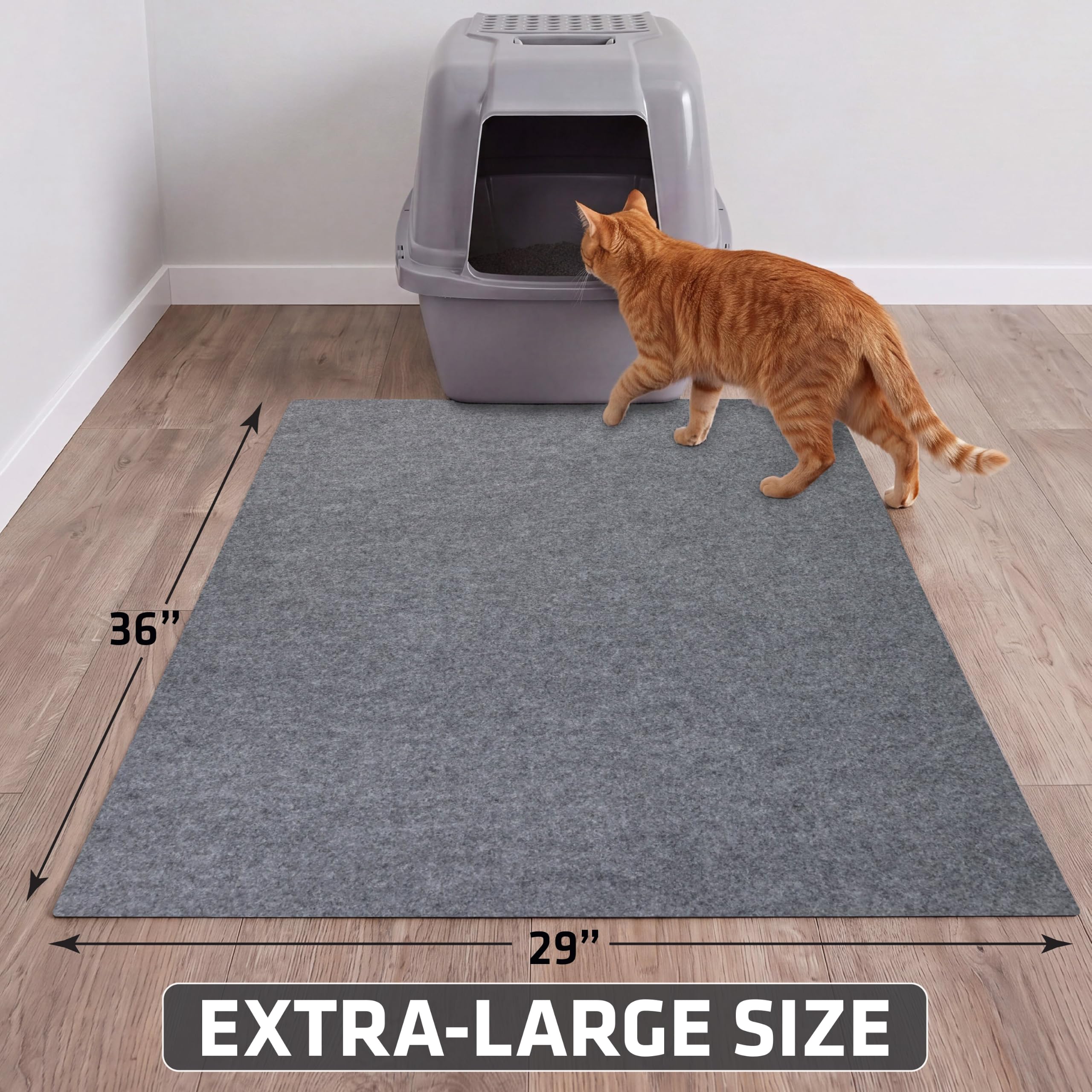 Drymate tapis posé devant un bac pour comparer le format 29x36 cm