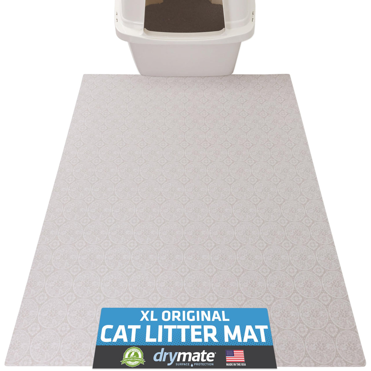 Drymate tapis vue avant emballage montrant protection du sol