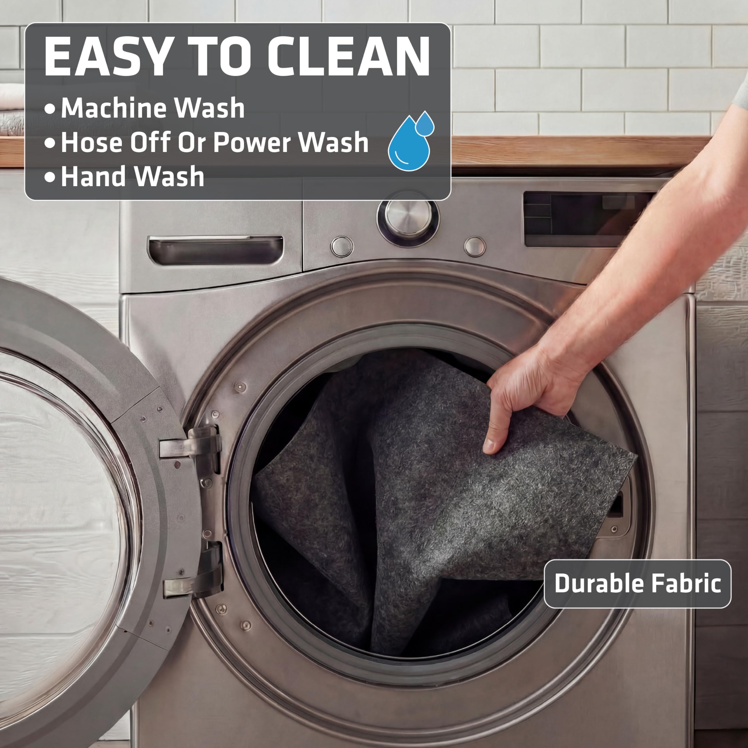 Drymate tapis en machine prêt au lavage pour entretien facile