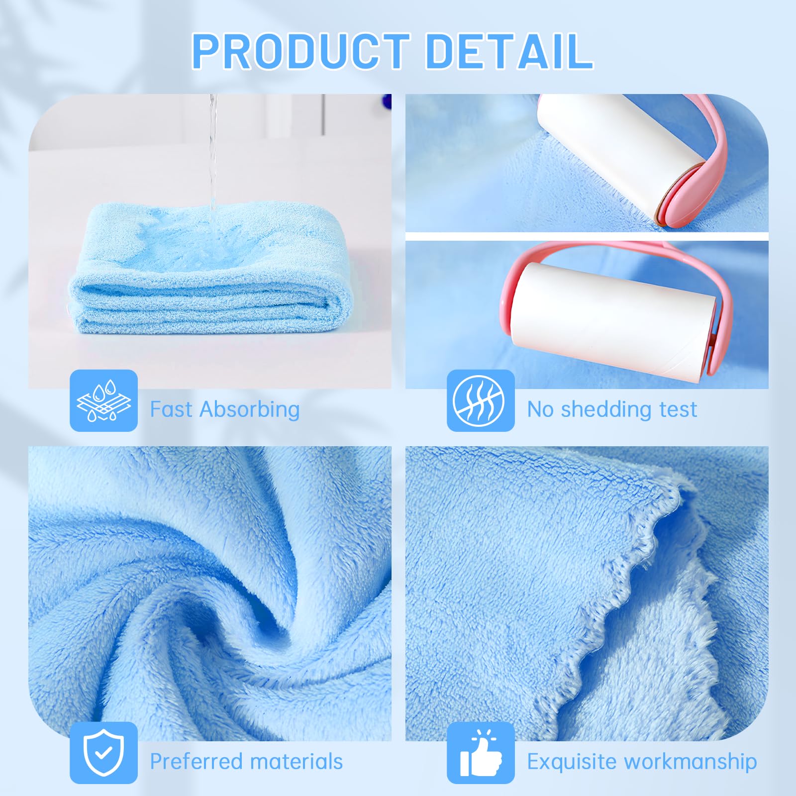 DuckSky serviettes pliées en couleurs variées pour repérer facilement