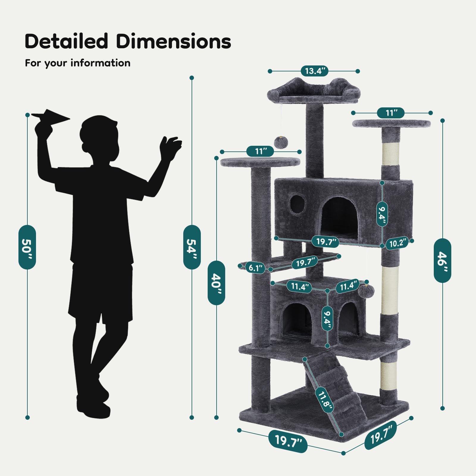 DUMOS arbre à chat en intérieur style salon optimisant l'espace