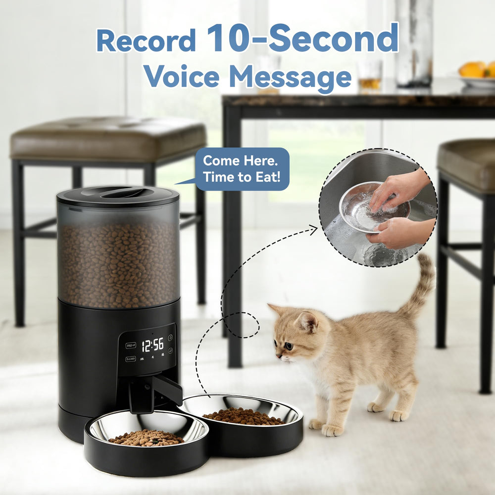 DUMOS enregistrement vocal 10s rassure les chats au moment du repas