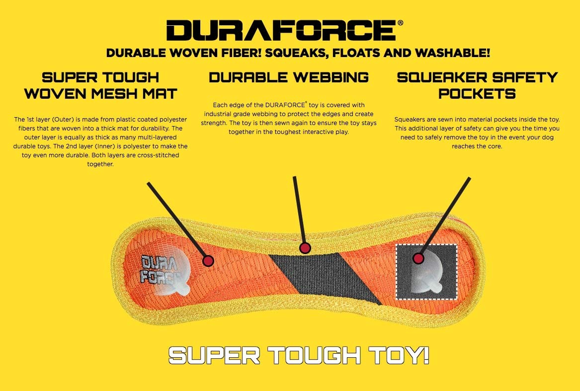DURA FORCE emballage et étiquette montrant instructions d'entretien claires