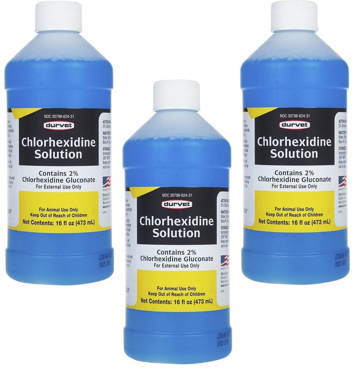 Durvet flacon avant montrant l'emballage et l'ouverture pratique pour dosage