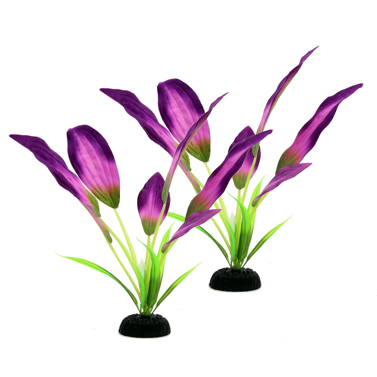 DVHEY vue avant des deux plantes en soie pour décor vibrant et sûr