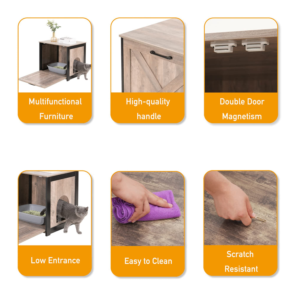 Dwanton meuble litière utilisé comme table d’appoint polyvalence pratique