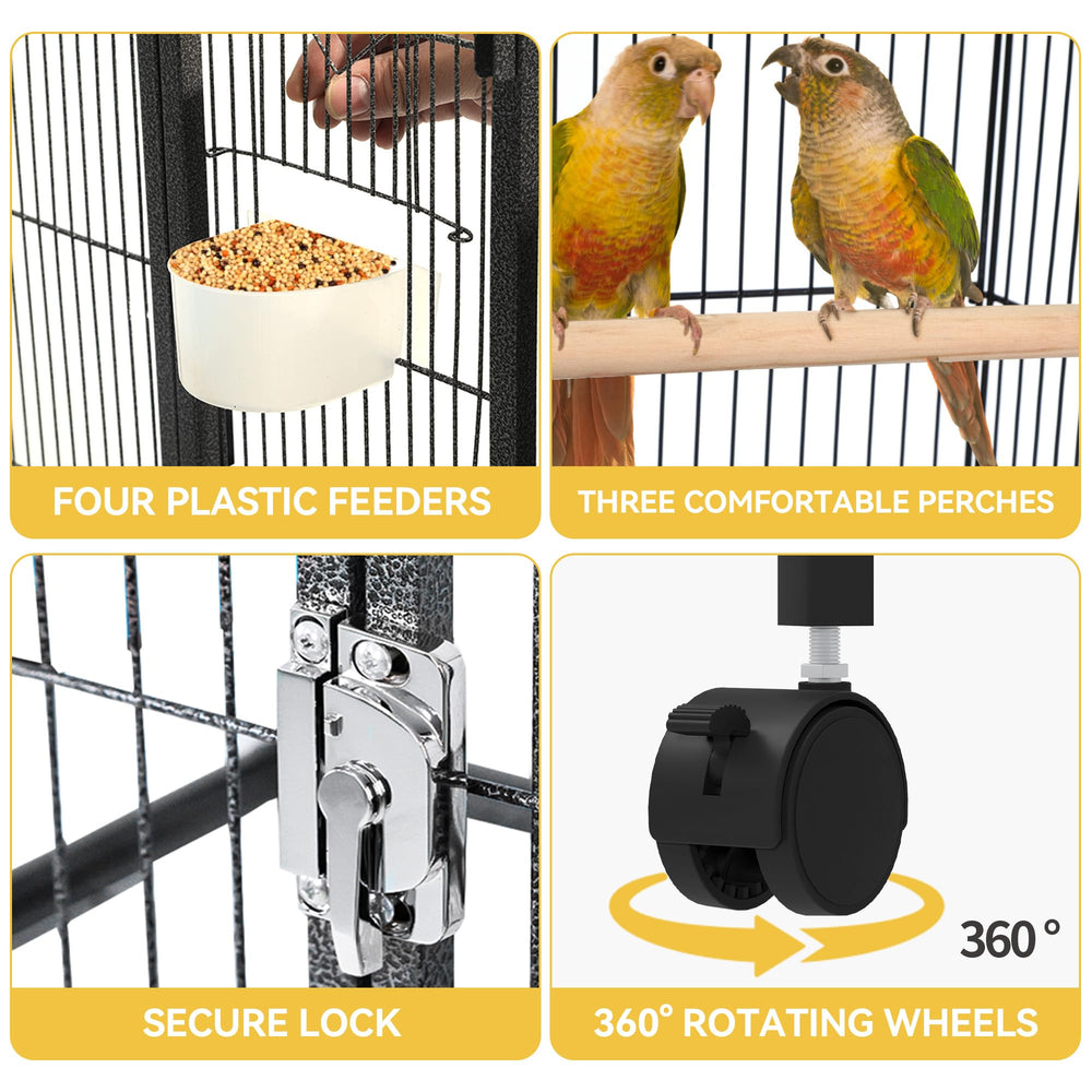 DWVO cage installée dans un salon pour intégration décorative pratique