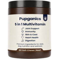DYDUON Pupganics emballage avant présentant 60 bouchées et informations claires