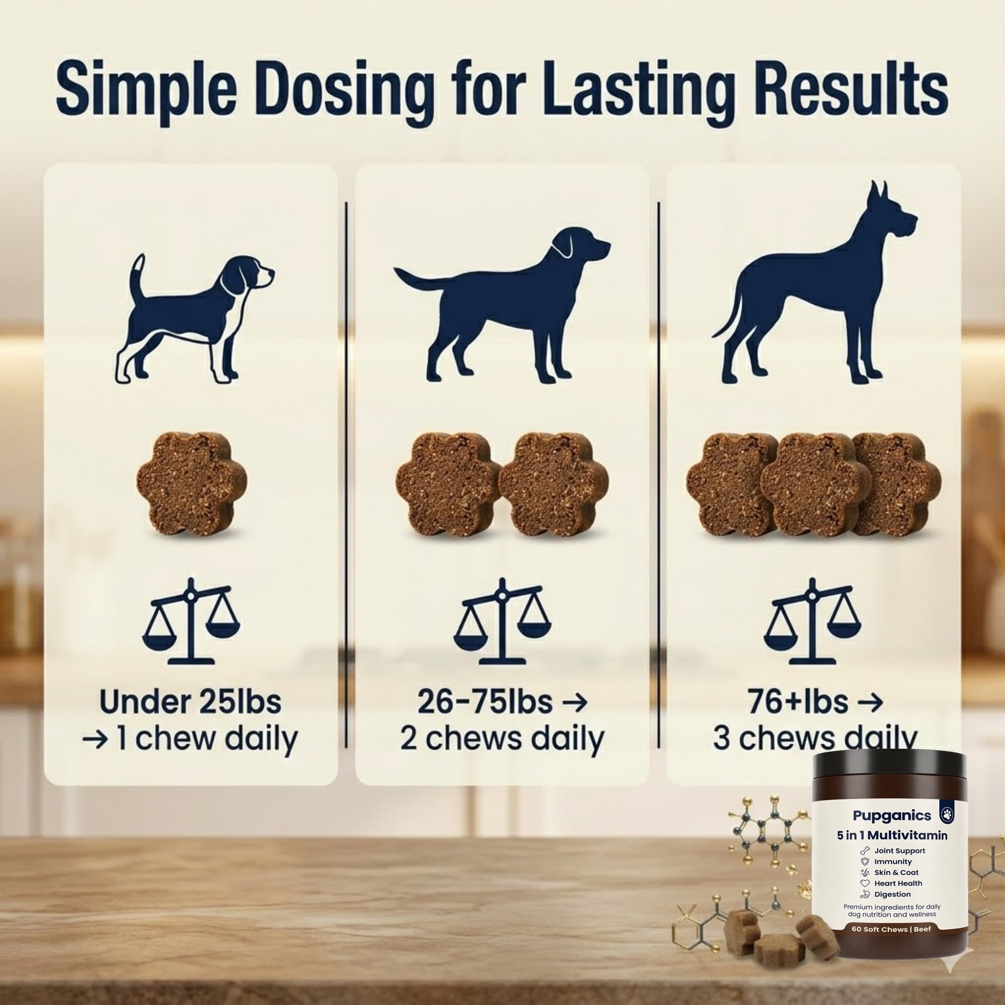 DYDUON Pupganics lifestyle : chien actif en promenade illustrant soutien de la mobilité