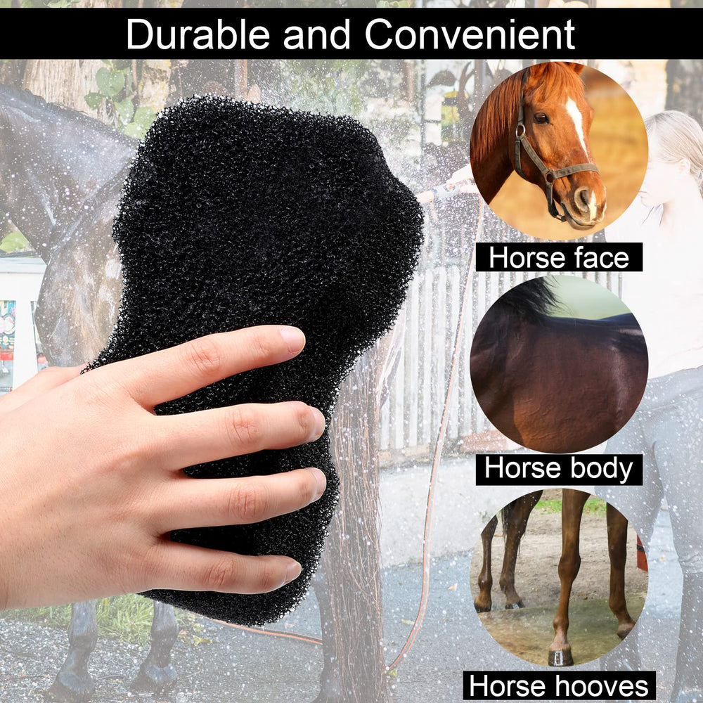 Eaasty éponge en usage sur cheval pour un bain doux et propre