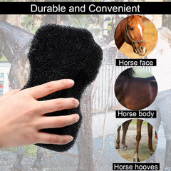 Eaasty éponge en usage sur cheval pour un bain doux et propre
