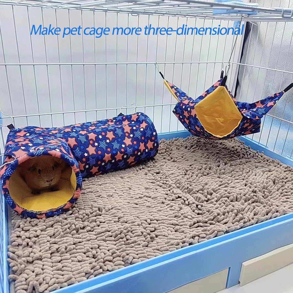 EAEDMY vue large cage montrant intégration et gain d'espace