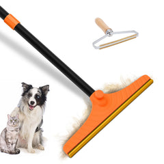 Eaersan vue de face du râteau posé sur un tapis pour un nettoyage efficace