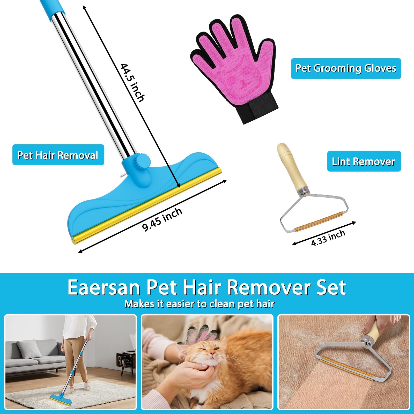 Eaersan manche réglable illustrant confort et hauteur adaptable