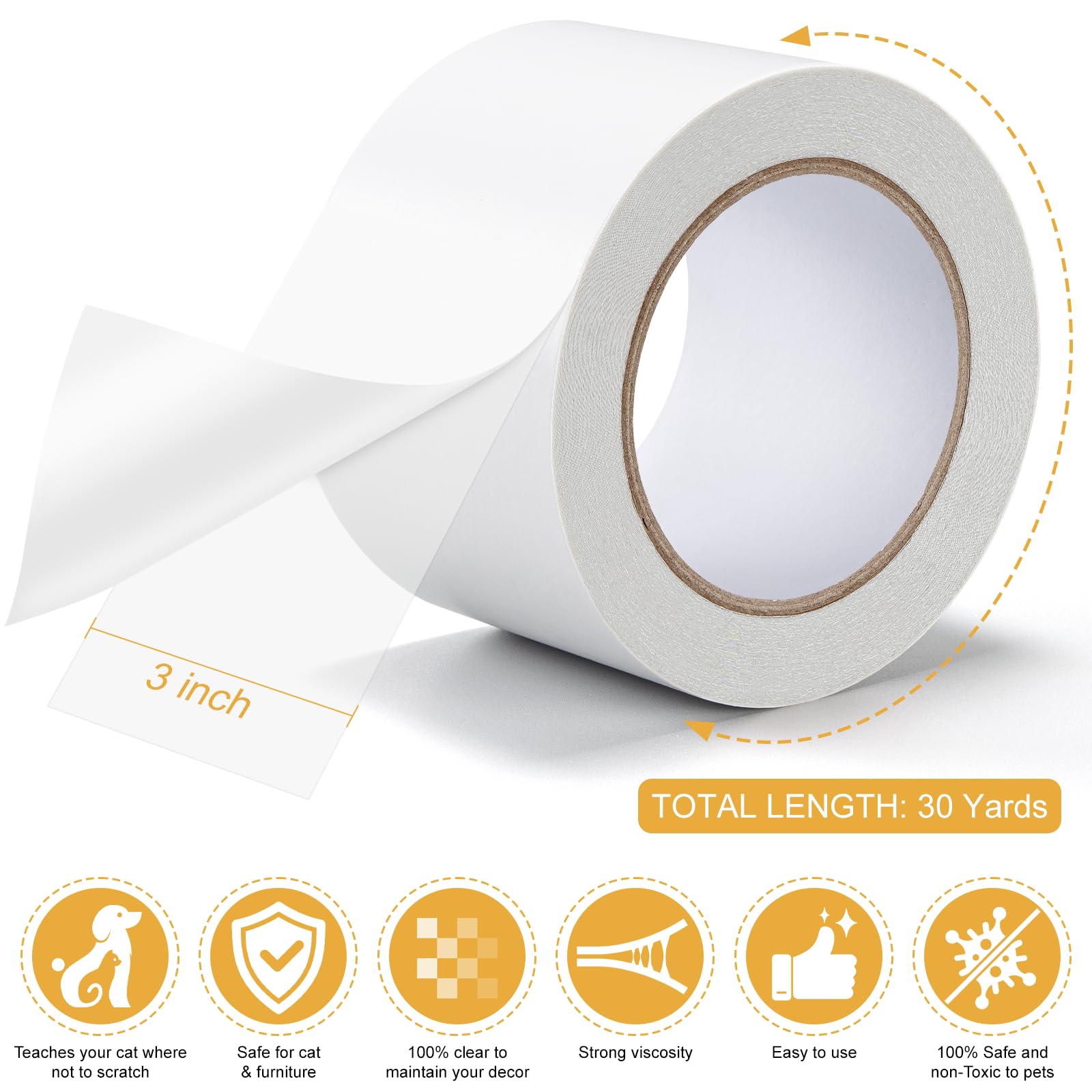 Ealyder Tape gros plan de la texture transparente offrant surface dissuasive