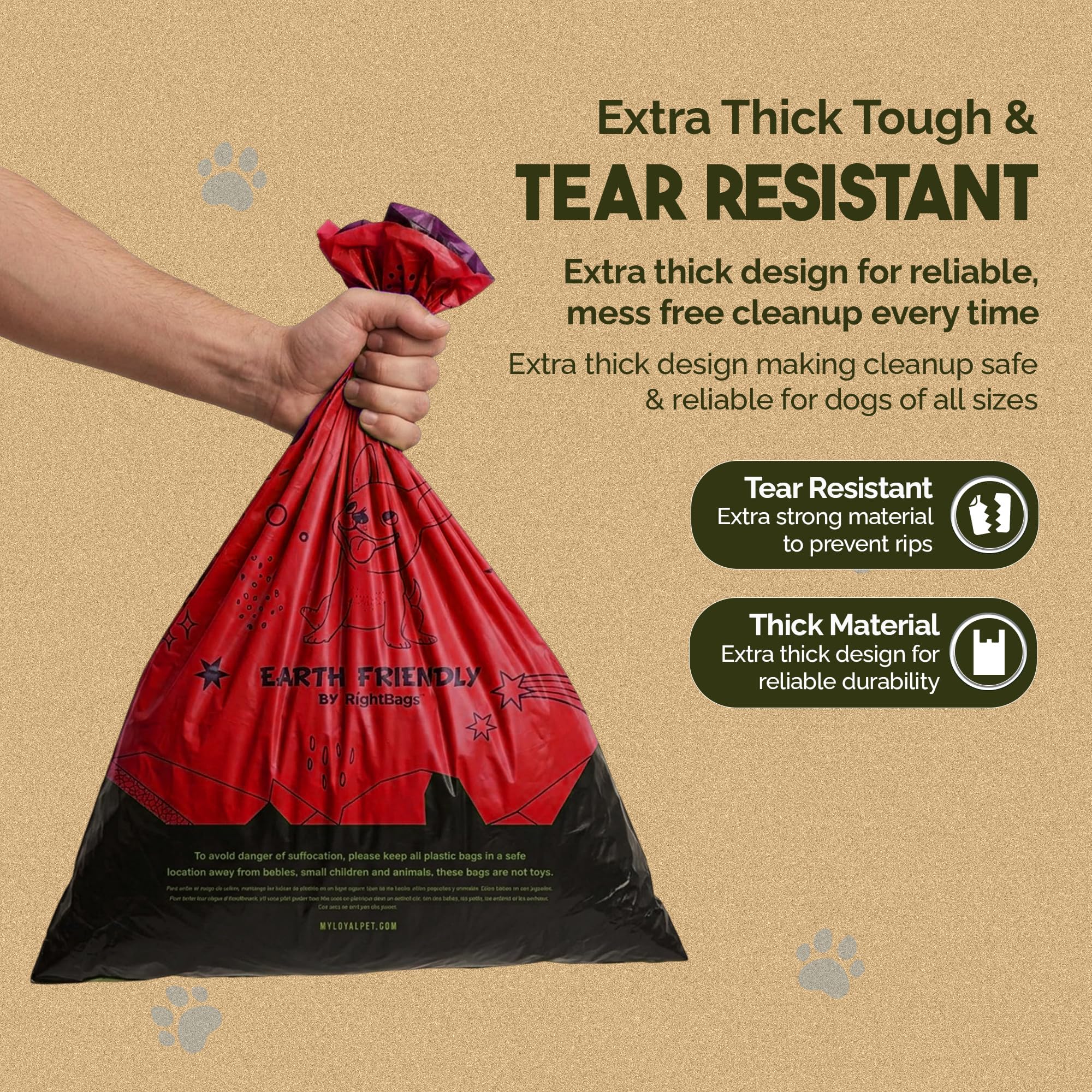 Earth Friendly sac ouvert 9x13 prêt à l’emploi pour propreté rapide