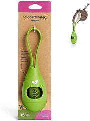 Earth Rated vue frontale du distributeur solide et élégant pour promenades