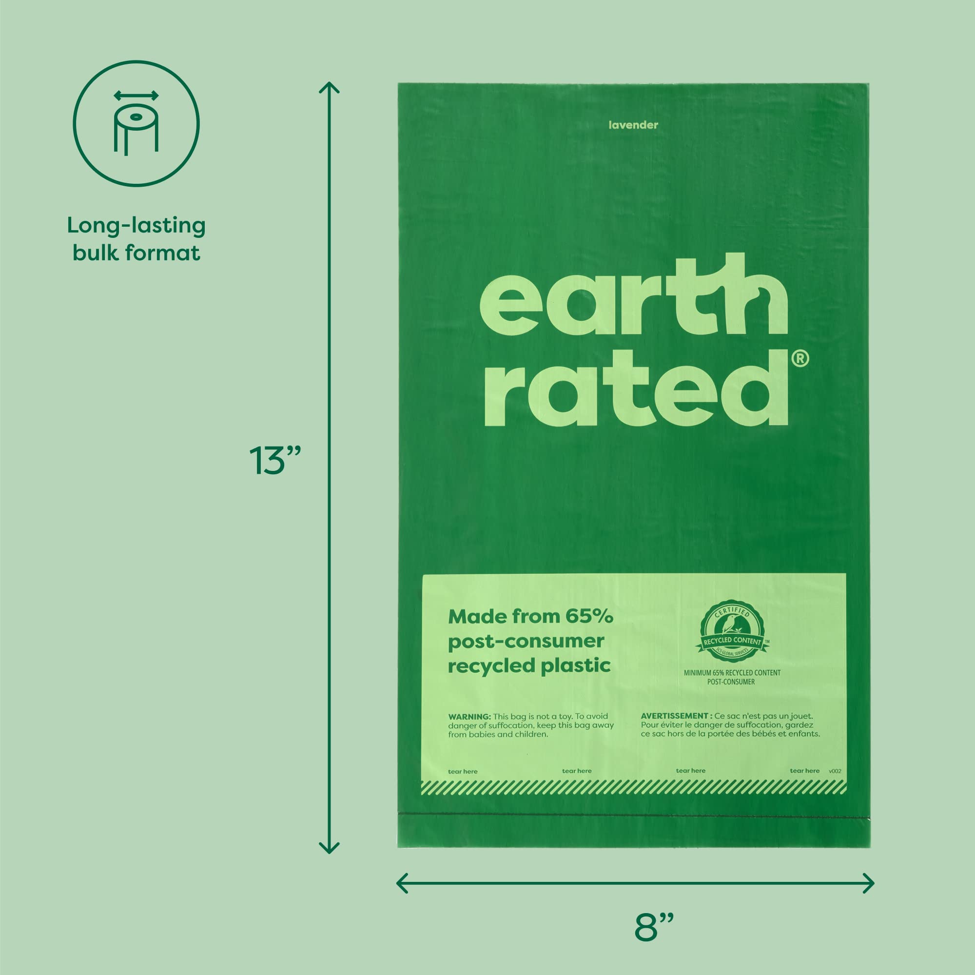 Earth Rated étiquette B Corp montrant engagement durable