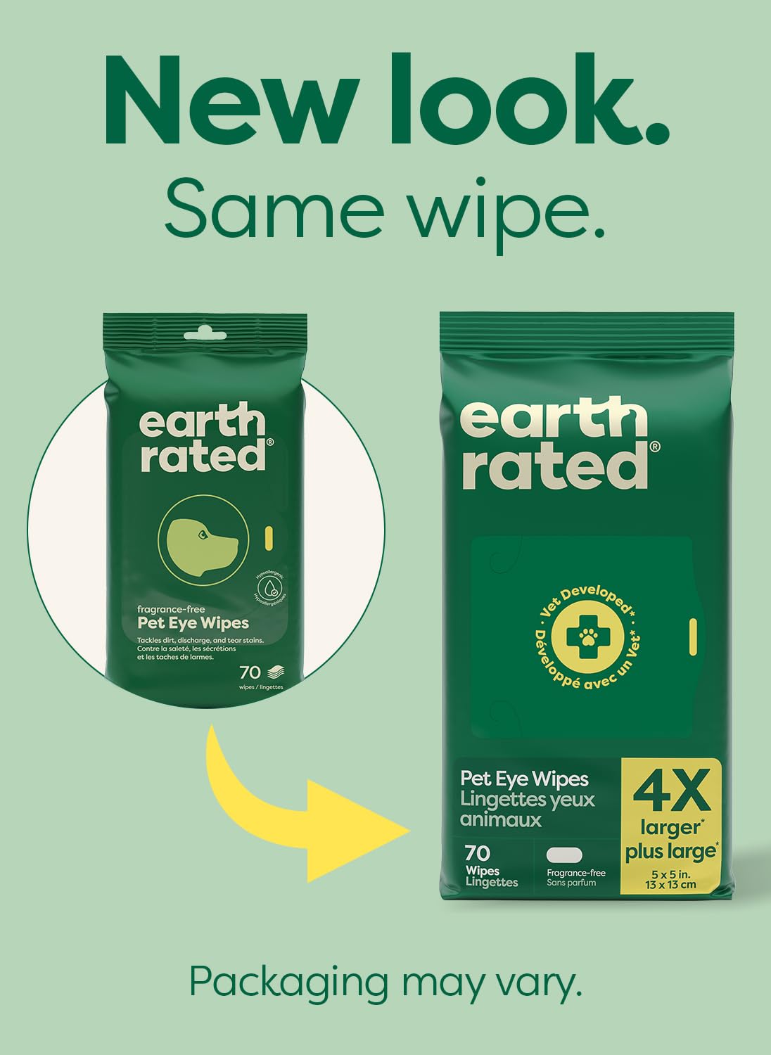 Earth Rated gros plan texture de la lingette pour nettoyage efficace