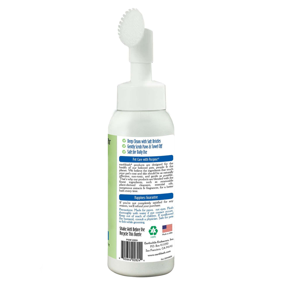 earthbath mousse texture montrant la consistance légère et non grasse