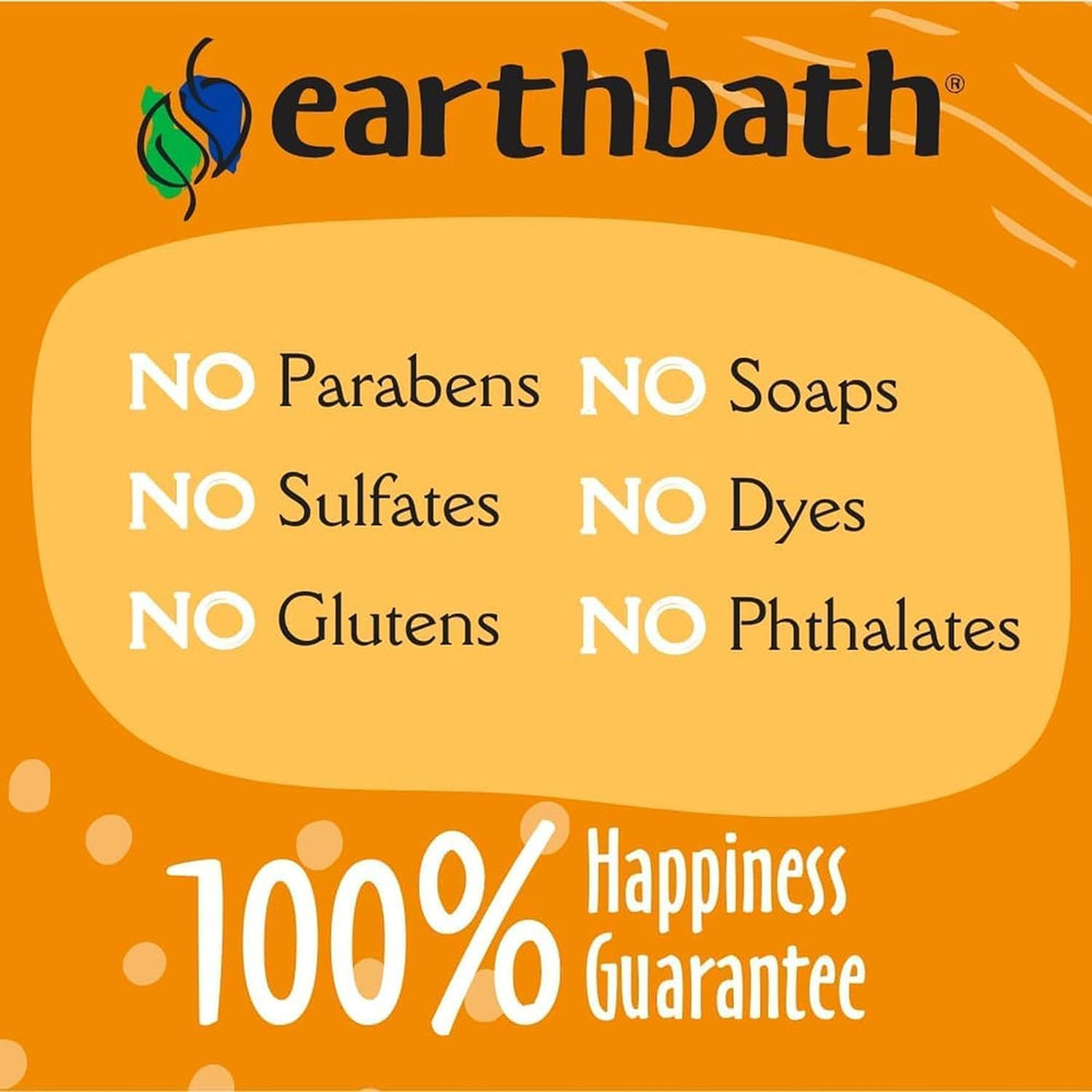 earthbath — spray posé dans salle de bain pendant routine de toilettage quotidienne