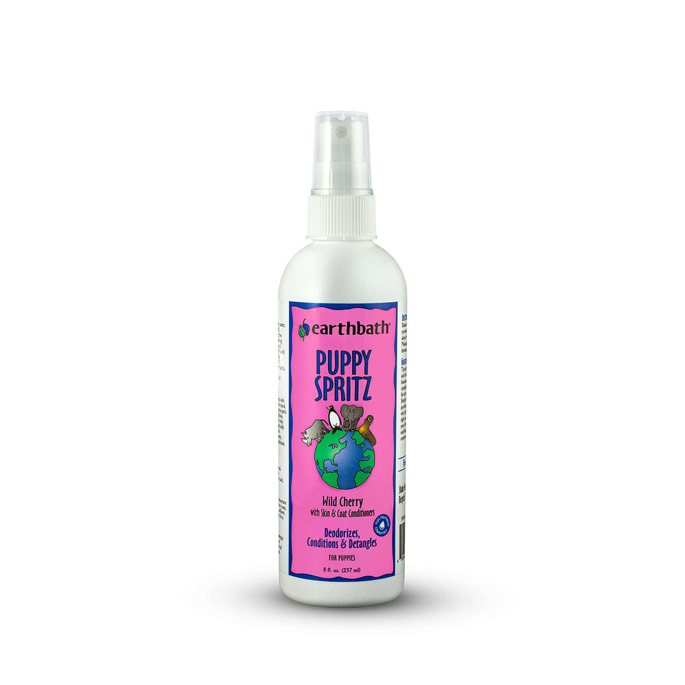 earthbath flacon vue de face montrant le spray prêt à l'emploi et pratique