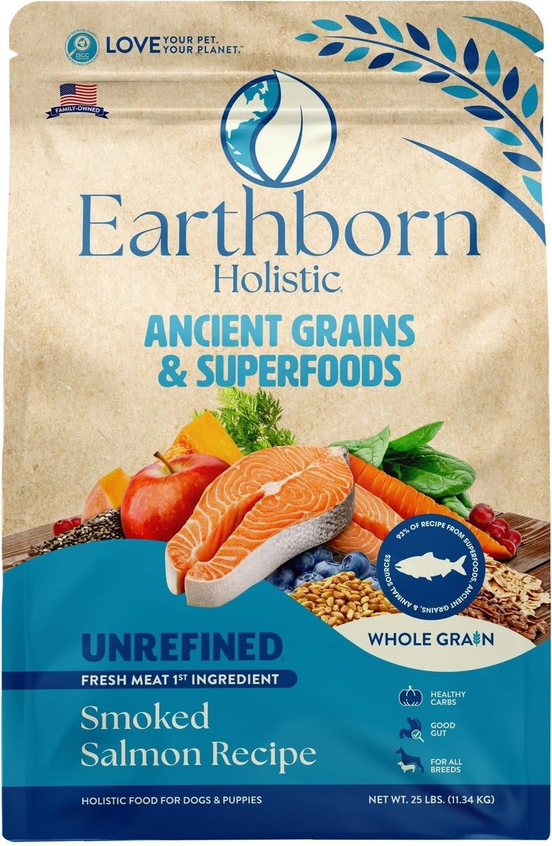 Earthborn Holistic bol servi à un chiot favorisant croissance et énergie