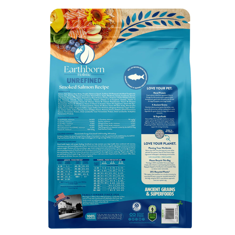 Earthborn Holistic saumon frais pour une protéine riche en oméga‑3