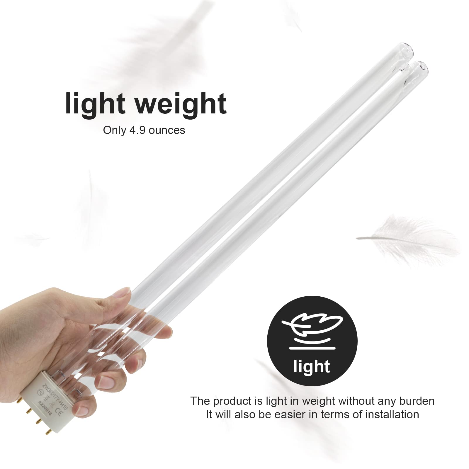 Earthtec tube UV 36W installé dans un filtre JEBAO garantissant compatibilité