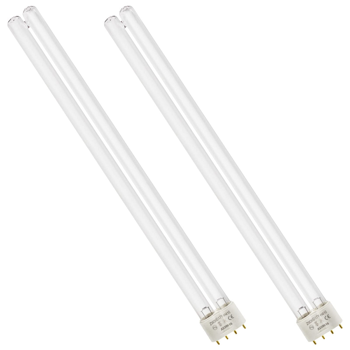 Earthtec tube UV 36W face avant montrant la forme et la longueur utile
