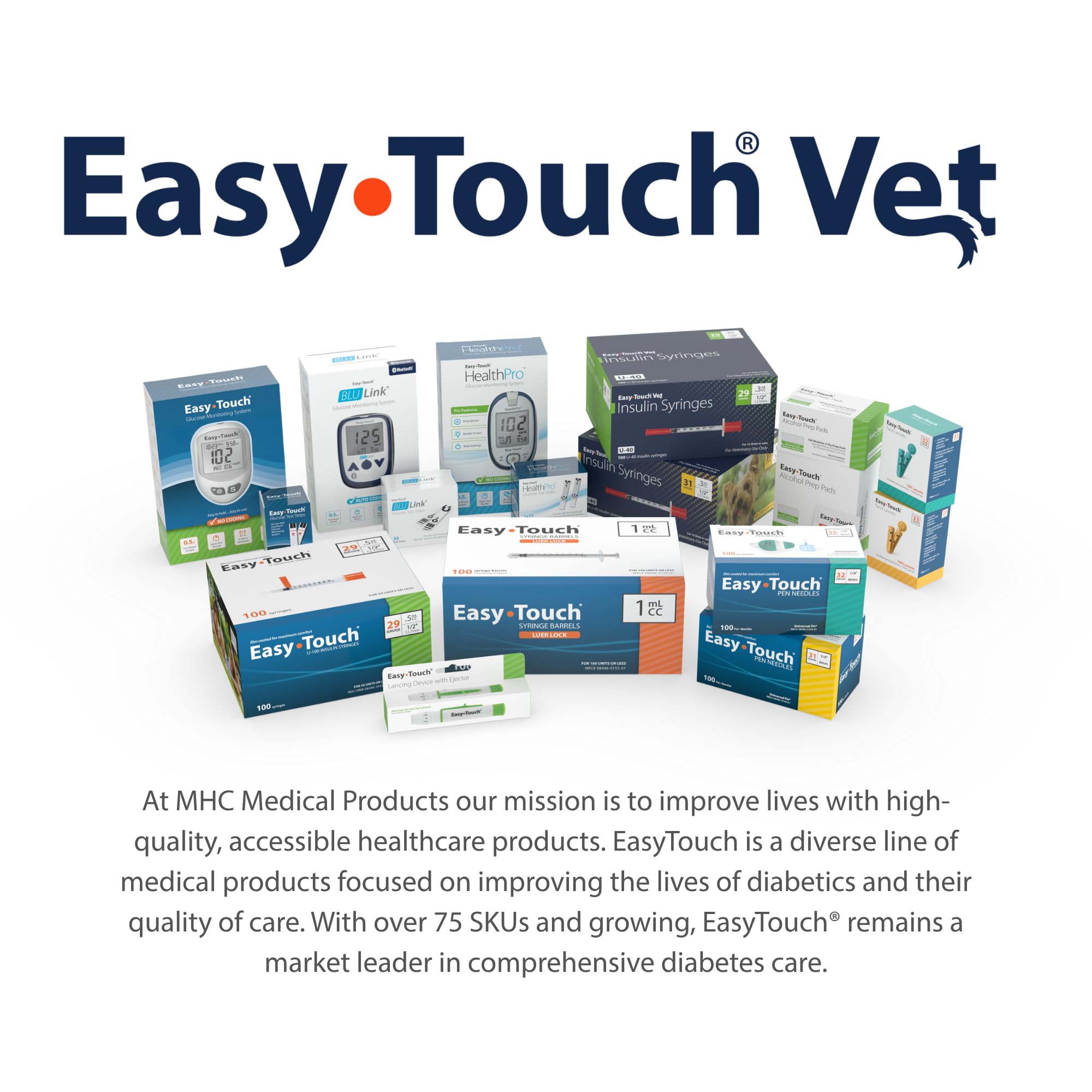 EasyTouch emballage et étiquette avec informations produit claires