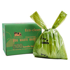 ECO-CLEAN emballage avant montrant 500 sacs et la robustesse