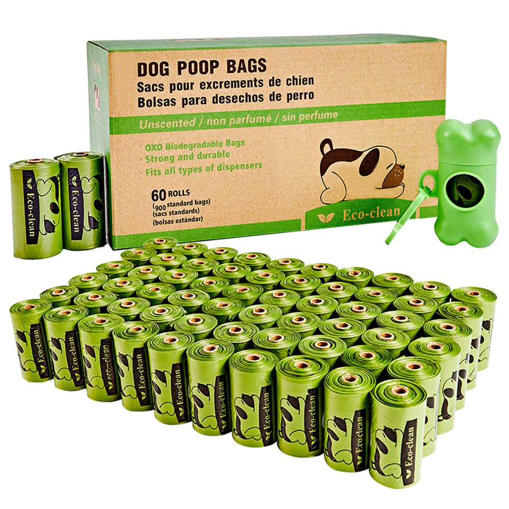ECO-CLEAN packaging avant montrant 60 rouleaux et emplacement du distributeur, gain de quantité
