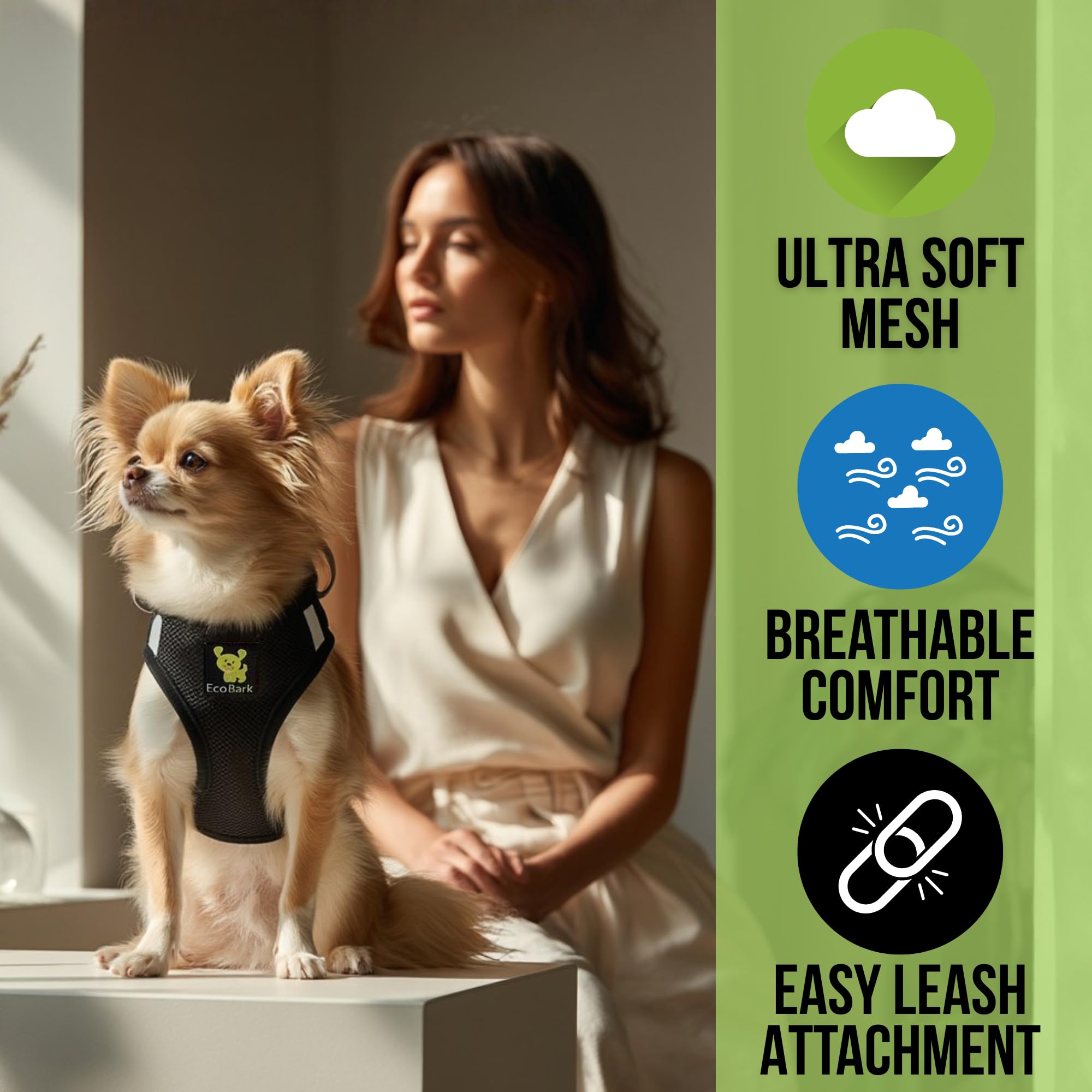 EcoBark gros plan sur maille douce respirante pour confort quotidien