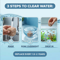 EcoBio-Block placé dans nano-aquarium montrant circulation d'eau stable