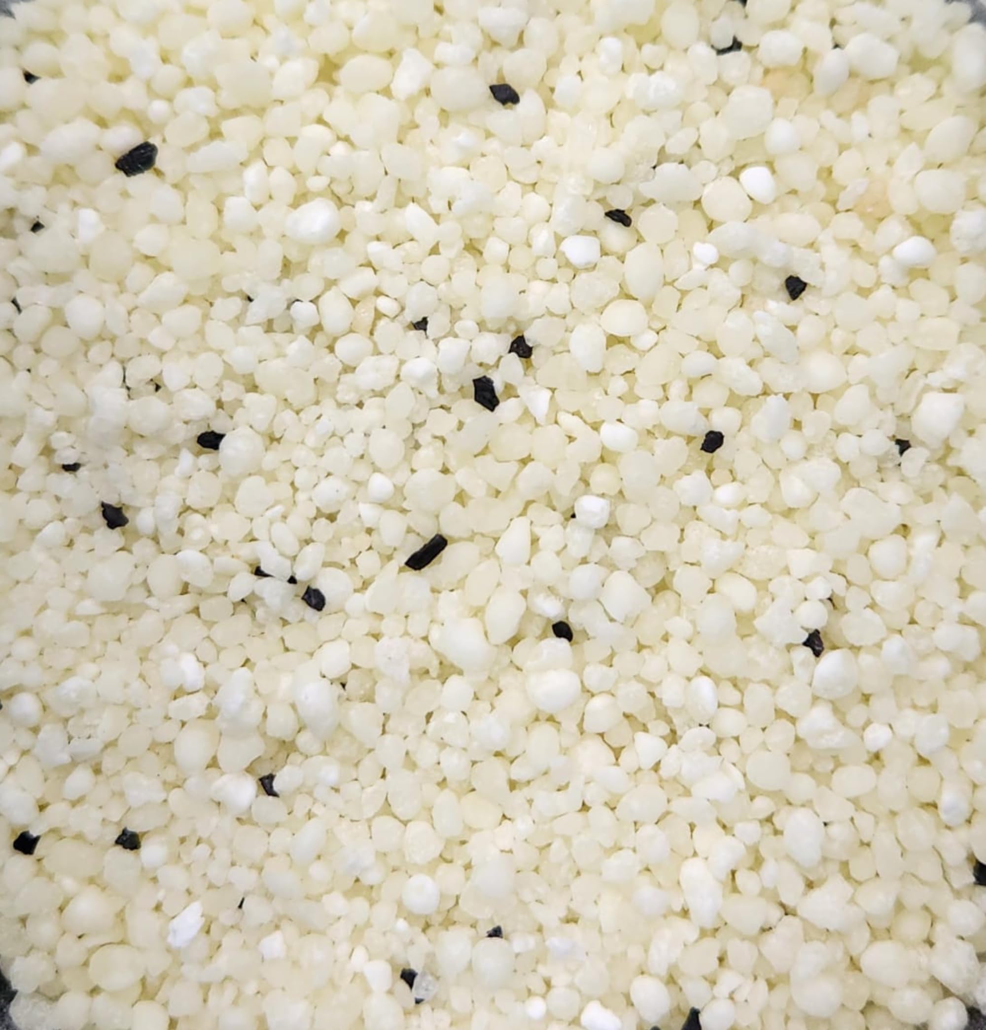 Étiquette EcoLeo listant manioc, maïs et charbon actif, assure ingrédients simples